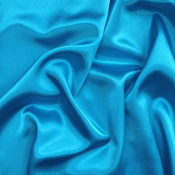 *Ткань Атлас-сатин, цвет Голубой (на отрез)  в Великом Новгороде