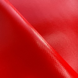 Тентовый материал ПВХ 600 гр/м2 плотная, Красный (Ширина 150см), на отрез  в Великом Новгороде, 600 г/м2, 1189 руб