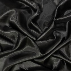 Ткань Атлас-сатин, цвет Черный (на отрез)  в Великом Новгороде