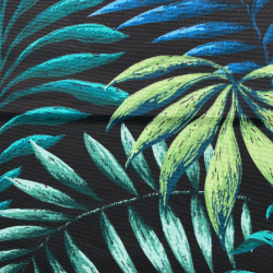 Интерьерная ткань Дак (DUCK), принт &quot;Тропические листья&quot; (на отрез)  в Великом Новгороде