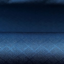 Ткань Блэкаут для штор светозатемняющая 100% &quot;Орнамент Синий&quot; (на отрез)  в Великом Новгороде
